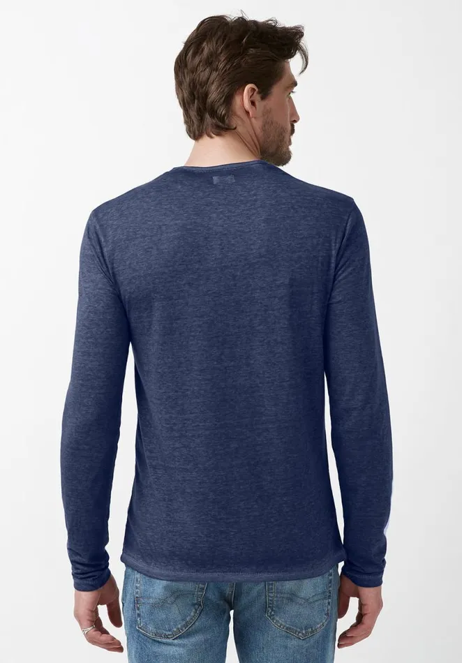 Men Kaduk Navy LongSleeve Mens Top Whale Buffalo David Bitton Tops and Tees