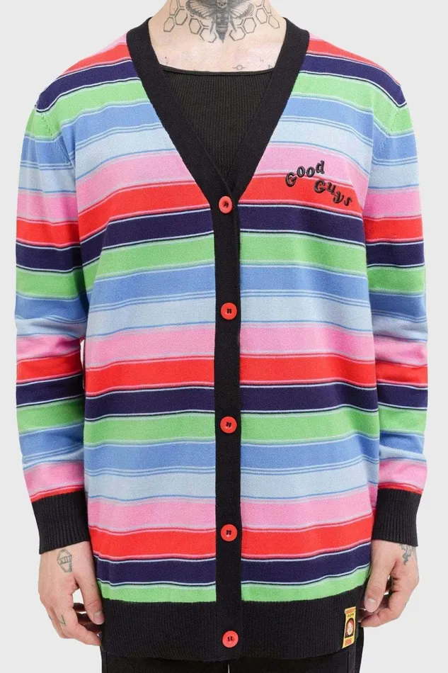 Men Knitwear Killstar Good Guys Finish Last Knit Cardigan