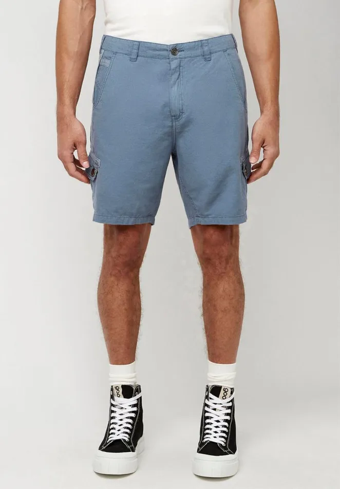 Men Linen Twill Havane Mirage Blue Shorts Mirage Buffalo David Bitton Shorts