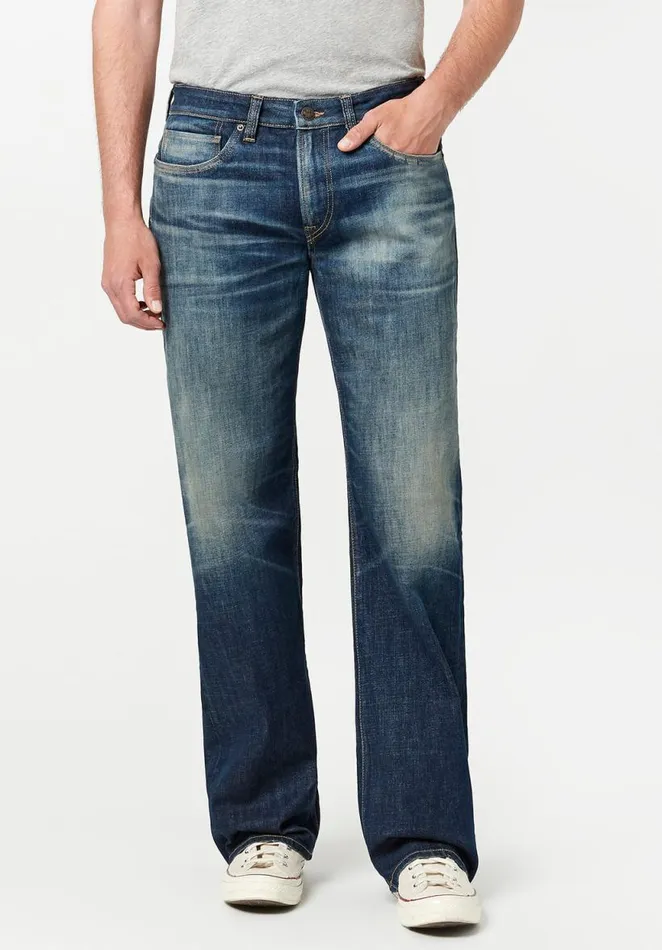 Men Loose Fit Matt Vintage Jeans Indigo Buffalo David Bitton Loose Fit Matt