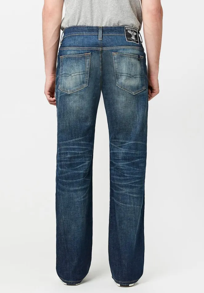 Men Loose Fit Matt Vintage Jeans Indigo Buffalo David Bitton Loose Fit Matt
