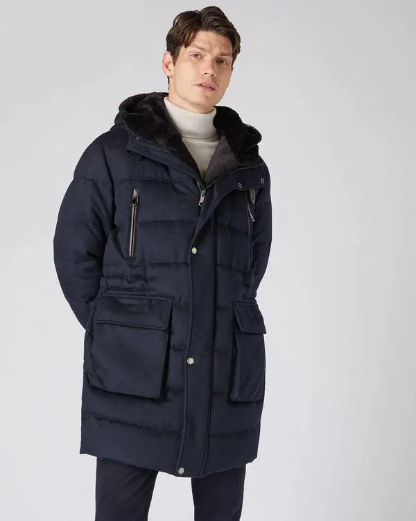Men Men039s Fur Hooded Quilted CoatIn Navy Blue Navy Blue NPeal Coats and Jackets Men Men039s Fur Hooded Quilted CoatIn Navy Blue Navy Blue NPeal Coats and Jackets