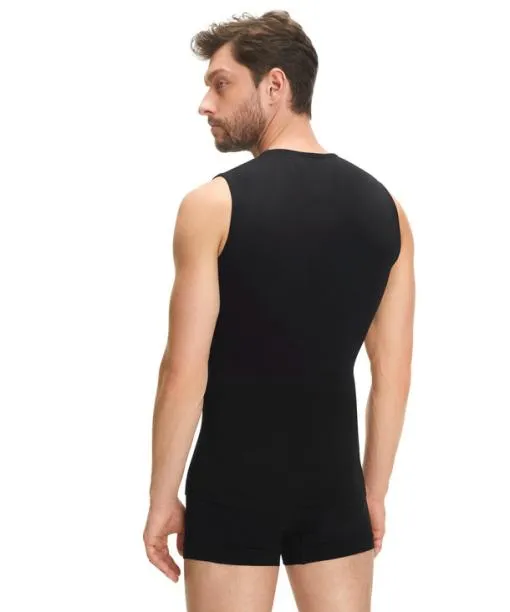 Men Men Singlet Warm Black FALKE Short Sleeve Shirts