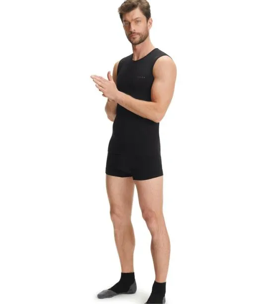 Men Men Singlet Warm Black FALKE Short Sleeve Shirts