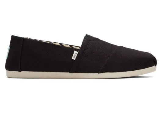 Men MenAlpargata Black Recycled Cotton Canvas Black TOMS Alpargatas