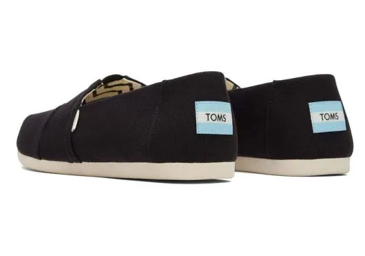 Men MenAlpargata Black Recycled Cotton Canvas Black TOMS Alpargatas