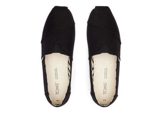 Men MenAlpargata Black Recycled Cotton Canvas Black TOMS Alpargatas