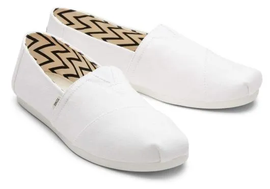 Men MenAlpargata White Recycled Cotton Canvas White TOMS Alpargatas