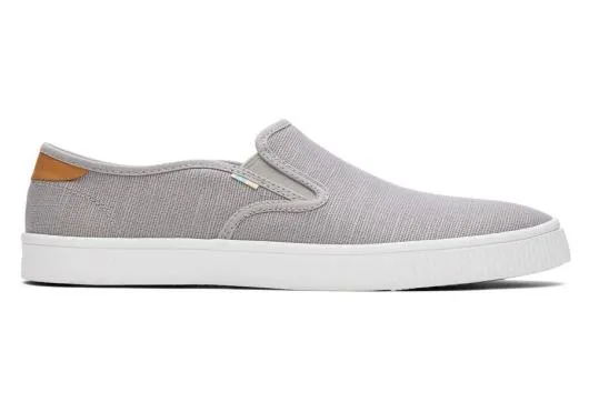 Men MenBaja Slip On Grey TOMS Slip Ons
