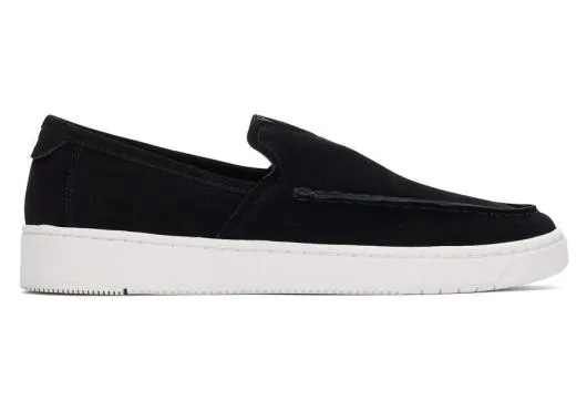 Men MenTRVL LITE Black Suede Loafer Black TOMS Slip Ons