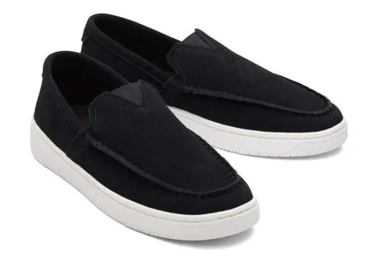 Men MenTRVL LITE Black Suede Loafer Black TOMS Slip Ons