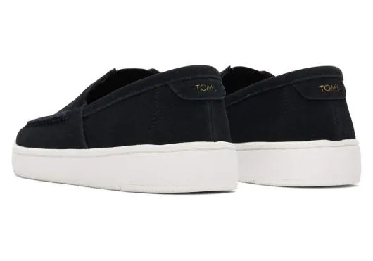Men MenTRVL LITE Black Suede Loafer Black TOMS Slip Ons