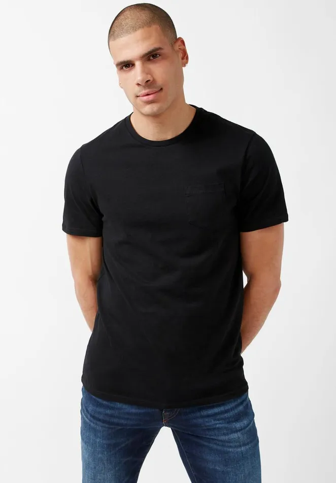 Men Naimop Black Jersey TShirt Black Buffalo David Bitton Underwear