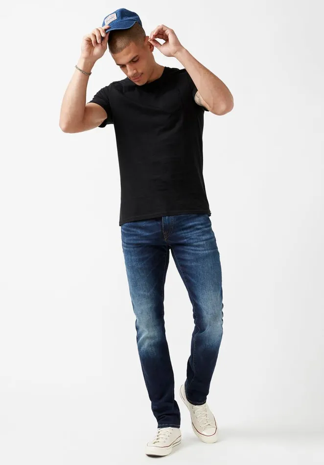 Men Naimop Black Jersey TShirt Black Buffalo David Bitton Underwear