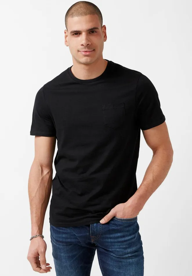 Men Naimop Black Jersey TShirt Black Buffalo David Bitton Underwear