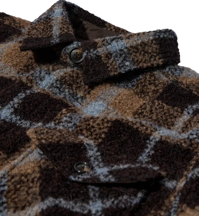 Men Overshirts MOS MOSH MMGBlake Alfa Overshirt Brown Latte Check