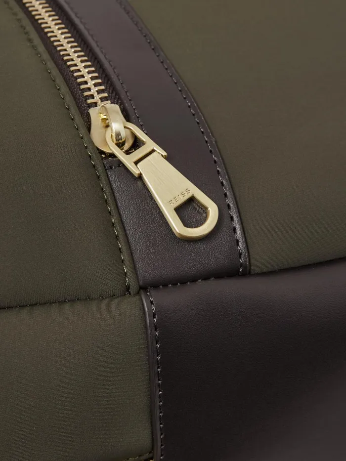 Men Reiss Bags Drew Neoprene Zipped Backpack Khaki