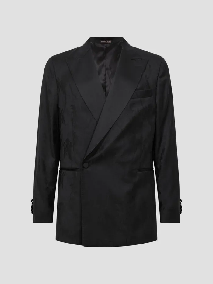 Men Reiss Blazers Jacobson Double Breasted Blazer Black