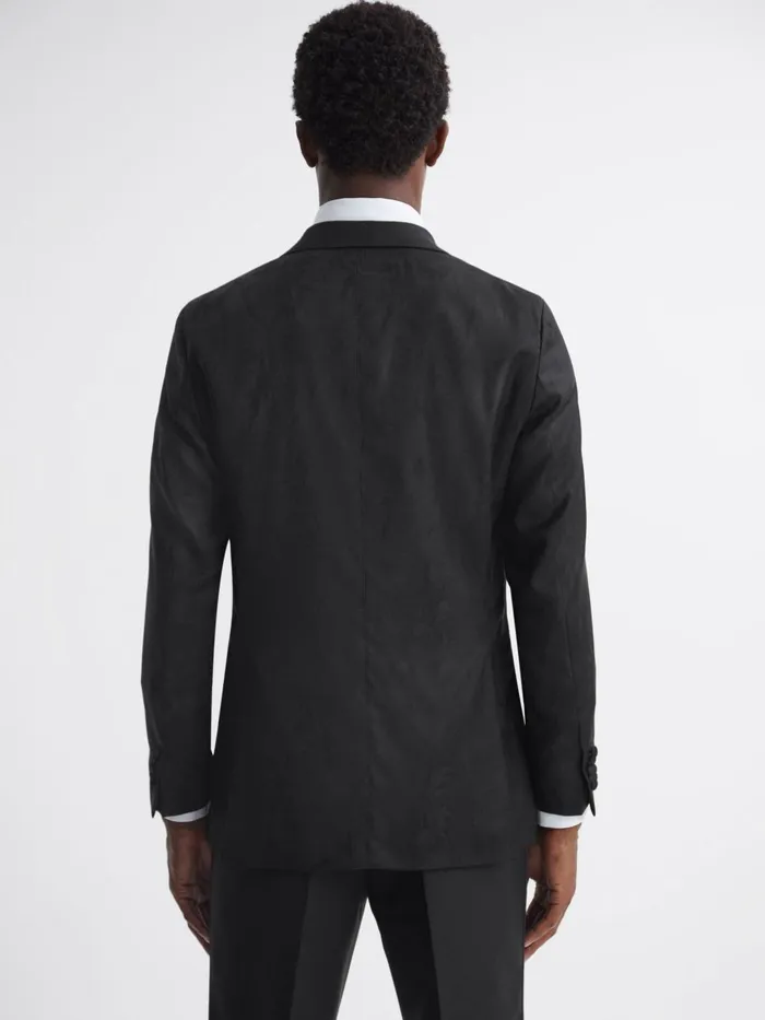 Men Reiss Blazers Jacobson Double Breasted Blazer Black