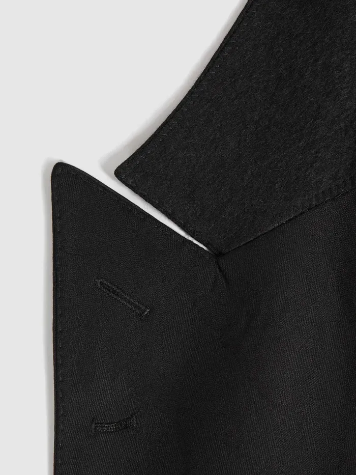 Men Reiss Blazers Jacobson Double Breasted Blazer Black