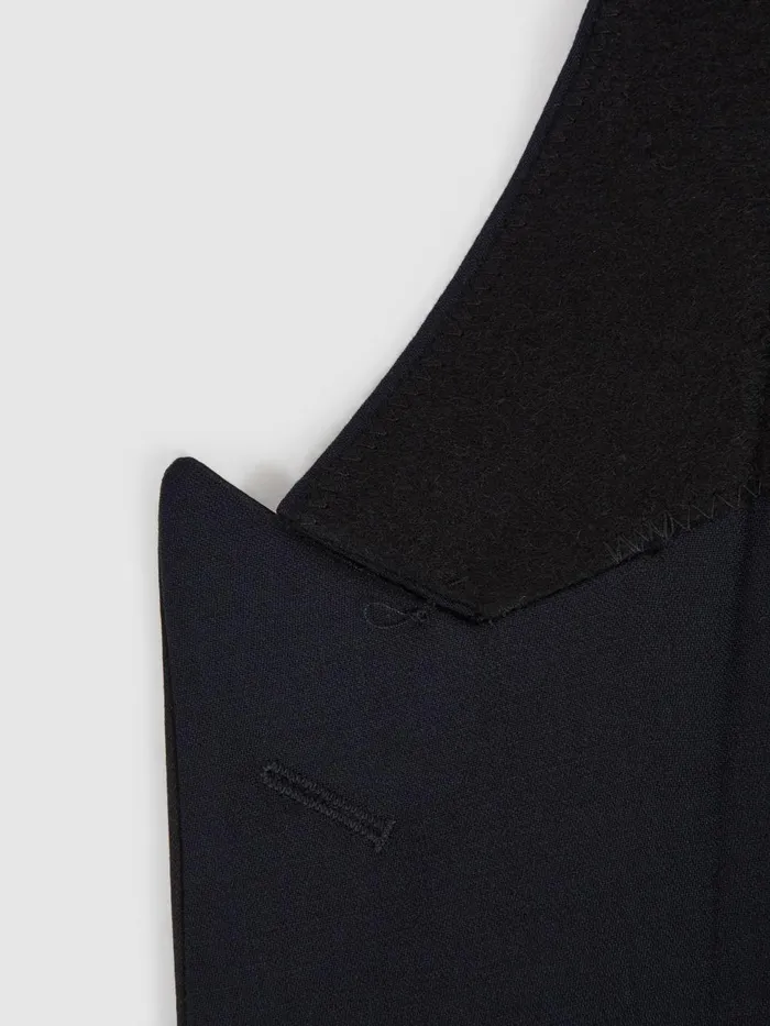 Men Reiss Blazers Jacobson Single Breasted WoolSilk Blazer Navy