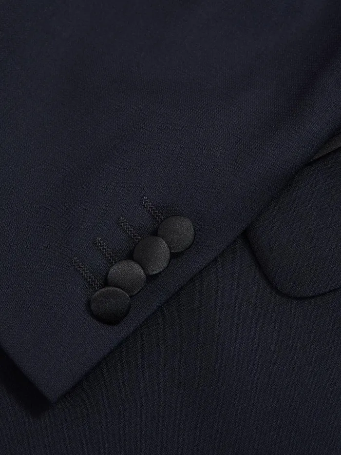 Men Reiss Blazers Jacobson Single Breasted WoolSilk Blazer Navy