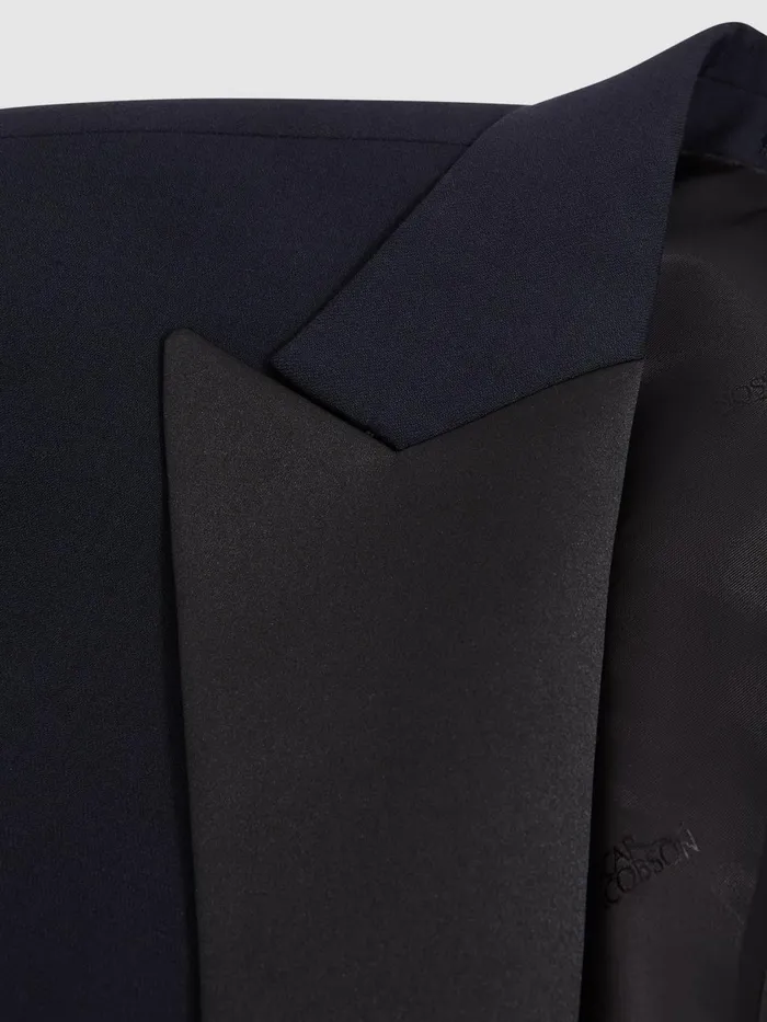 Men Reiss Blazers Jacobson Single Breasted WoolSilk Blazer Navy