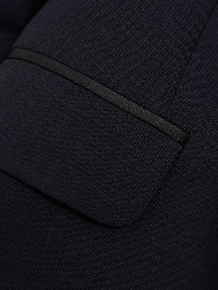 Men Reiss Blazers Jacobson Single Breasted WoolSilk Blazer Navy