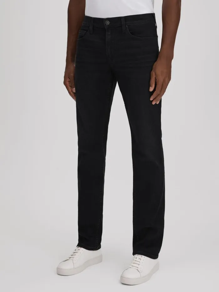Men Reiss Brands Straight Leg Jeans Canton Black