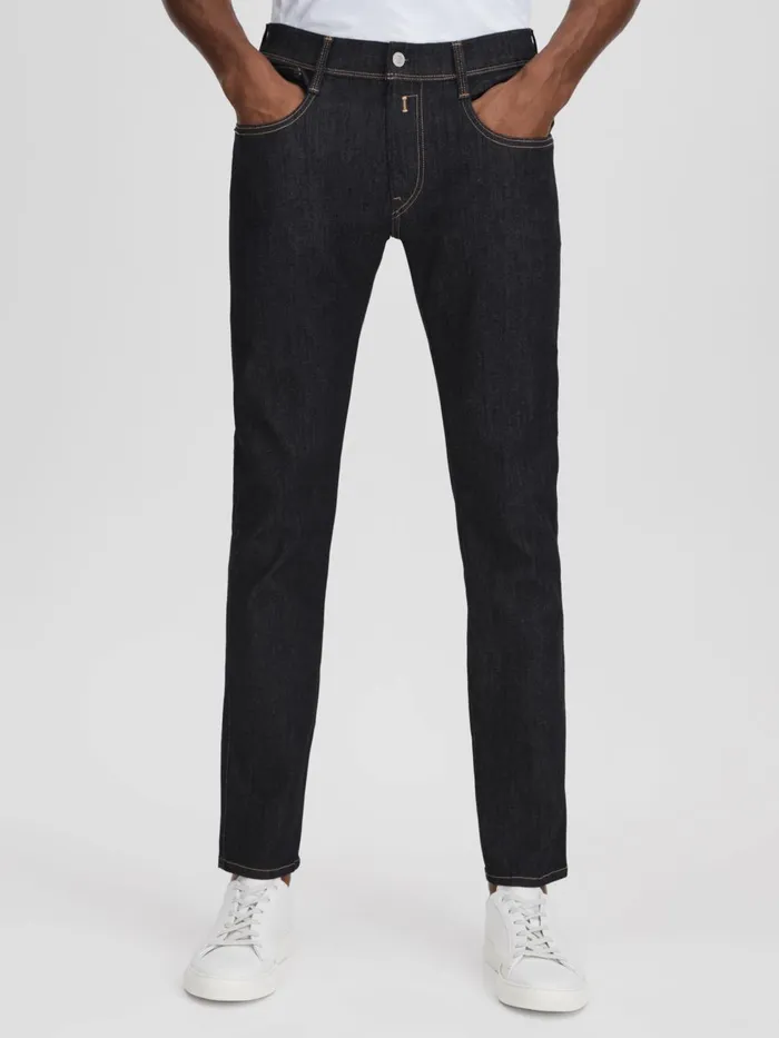 Men Reiss Jeans Slim Fit Jeans Dark Blue