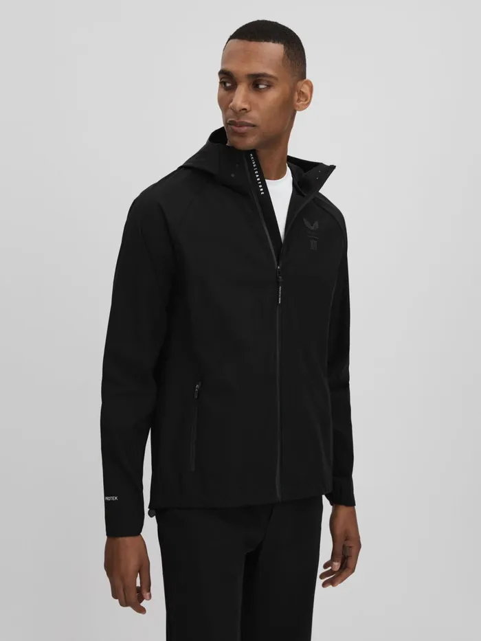 Men Reiss Outerwear and Coats Adler Castore Water Repellent Running Jacket Onyx Black Men Reiss Outerwear and Coats Adler Castore Water Repellent Running Jacket Onyx Black
