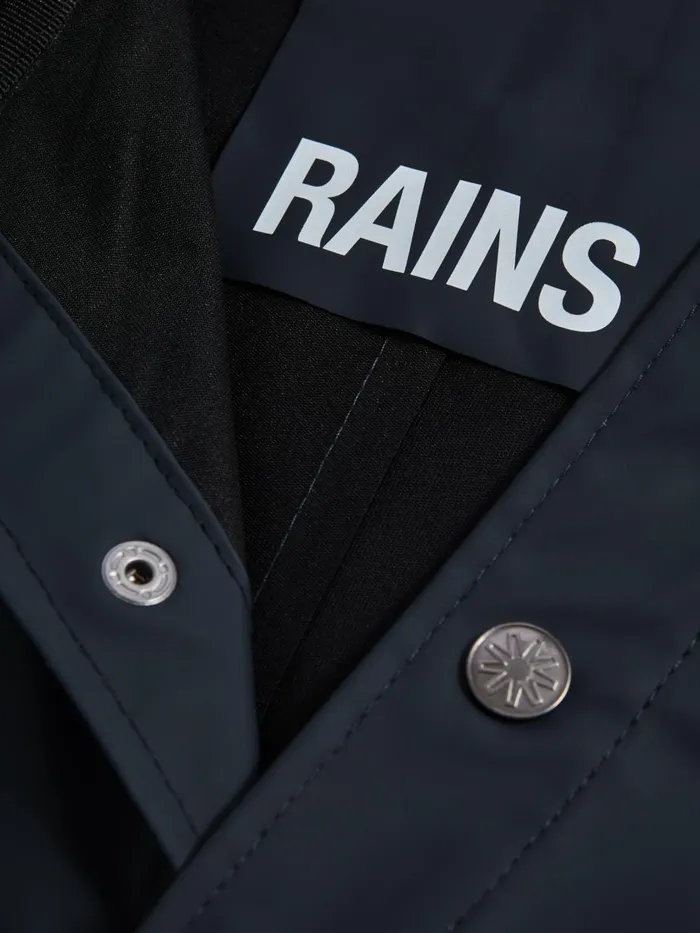 Men Reiss Outerwear and Coats Unisex Hooded Raincoat Navy