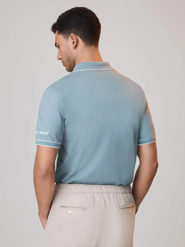 Men Reiss Polo Shirts F1 Mercerised Cotton Polo Shirt Sage
