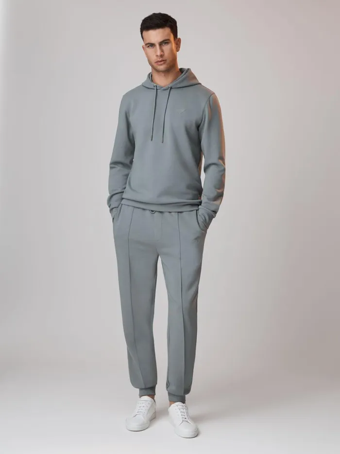 Men Reiss Sweats Hoodies and Joggers F1 Interlock Jersey Drawstring Joggers Sage