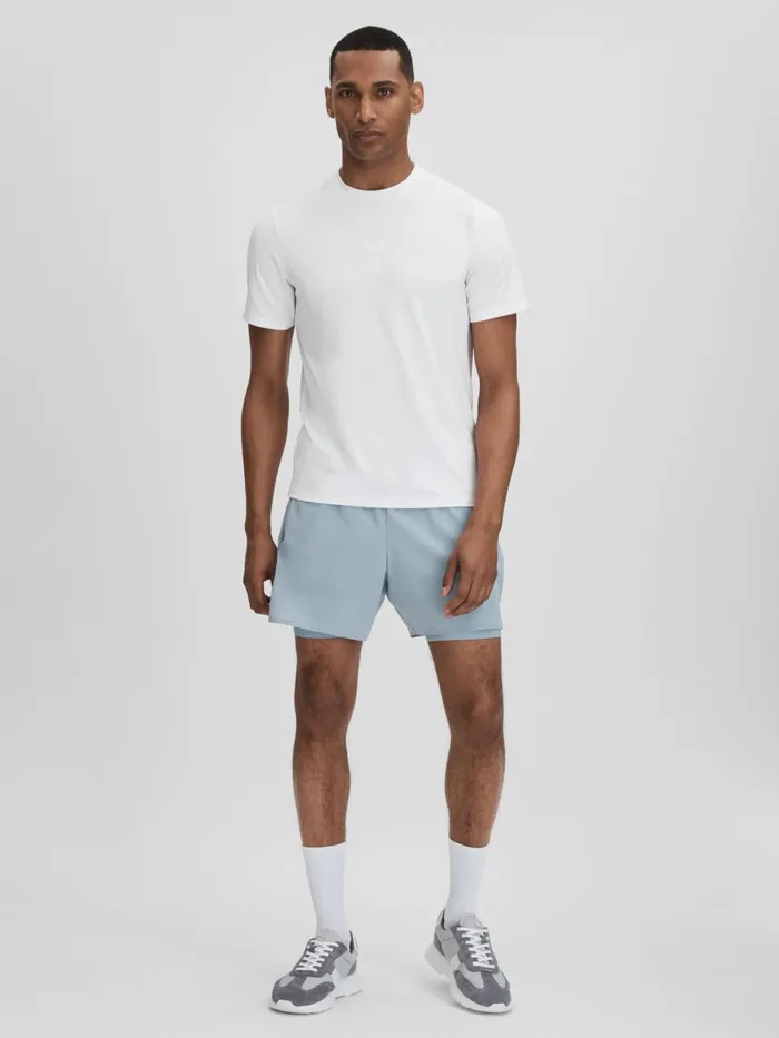 Men Reiss Sweats Hoodies and Joggers Jax Castore Performance Crew Neck TShirt White