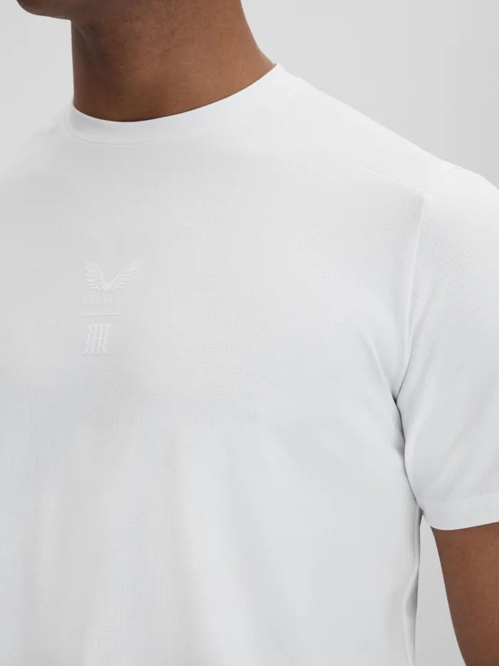 Men Reiss Sweats Hoodies and Joggers Jax Castore Performance Crew Neck TShirt White