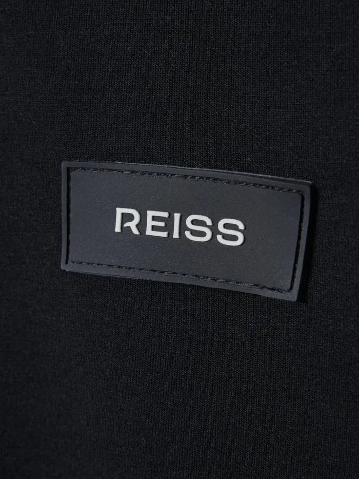 Men Reiss Sweats Hoodies and Joggers Zorn Interlock Jersey Hoodie Navy