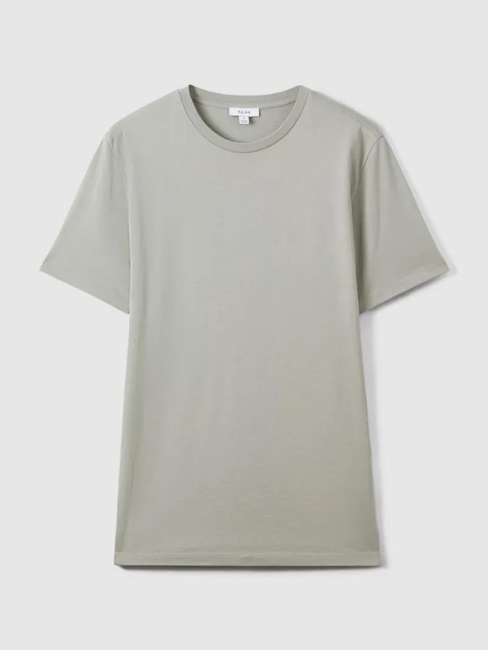 Men Reiss TShirts Bless Marl Crew Neck TShirt Pistachio