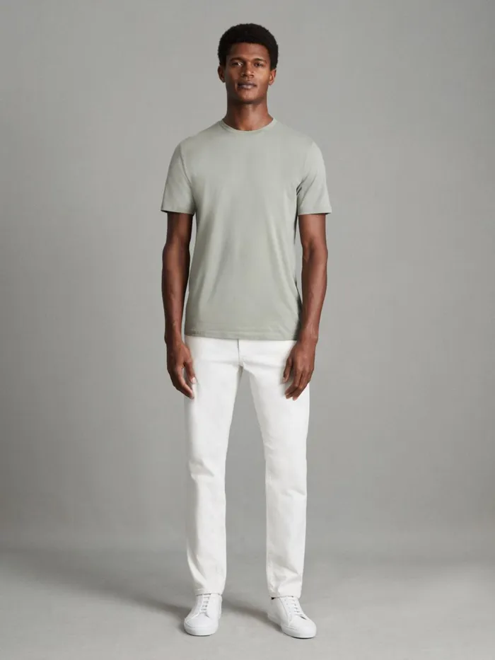 Men Reiss TShirts Bless Marl Crew Neck TShirt Pistachio