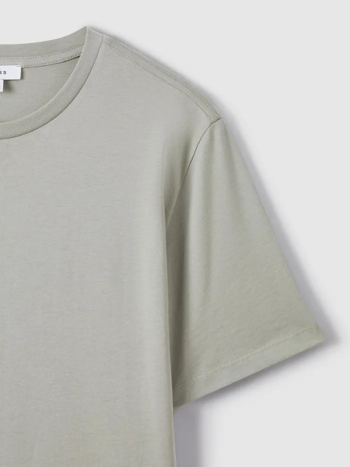 Men Reiss TShirts Bless Marl Crew Neck TShirt Pistachio