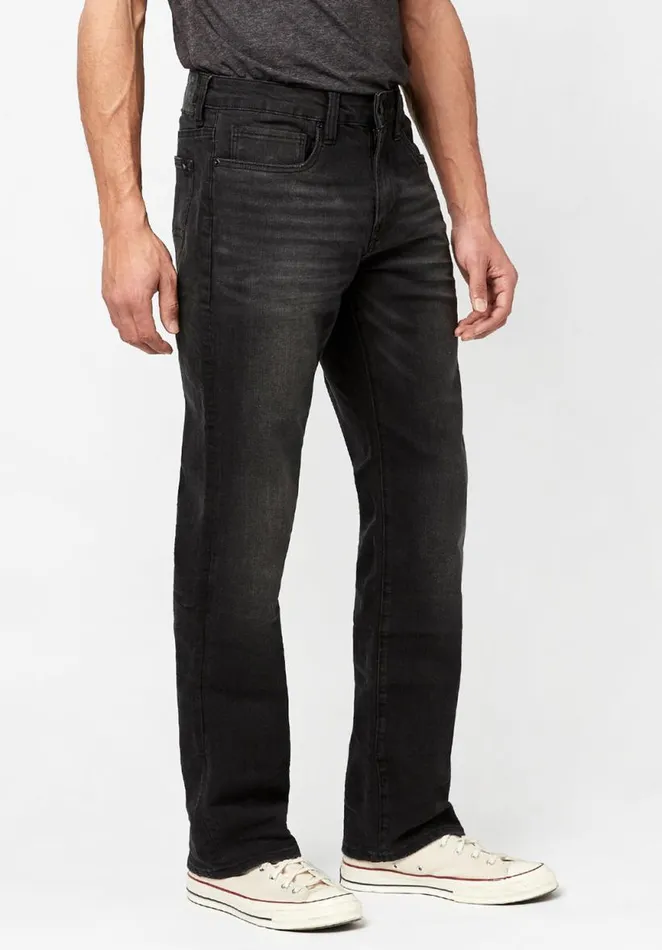 Men Relaxed Straight Driven Black Jeans Black Buffalo David Bitton Relaxed Straight Driven