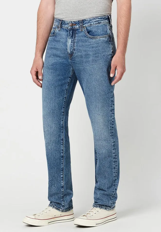 Men Relaxed Tapered Ben Rugged Jeans Indigo Buffalo David Bitton Relaxed Ben