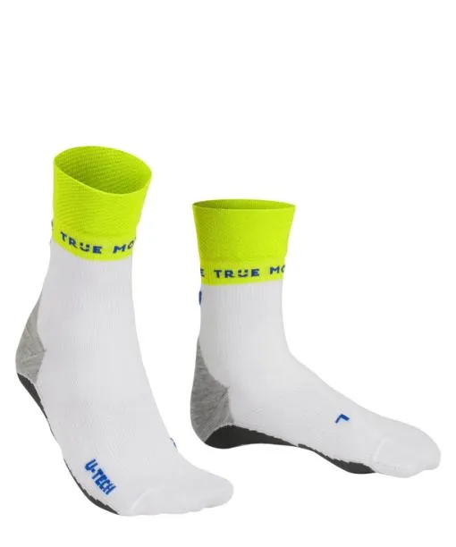 Men RU True Motion Nevos Men Running Socks White FALKE Running Socks
