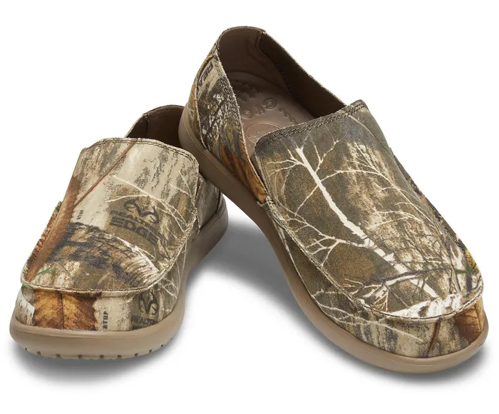 Men Santa Cruz Realtree Edge SlipOn Khaki Crocs Loafers