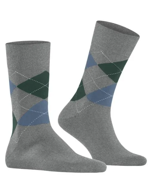 Men Sensitive Argyle Men Socks Light Greymel FALKE Socks