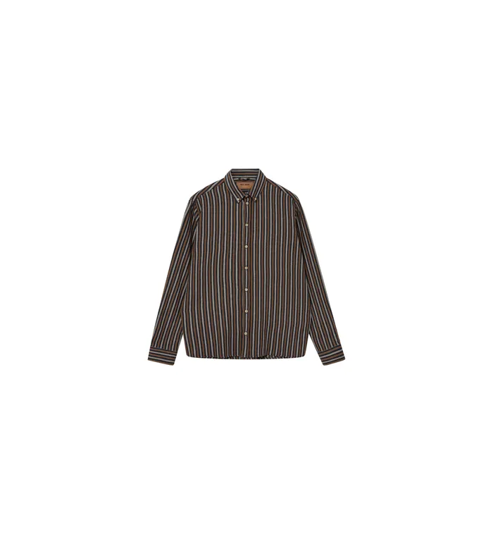 Men Shirts MOS MOSH MMGTheo Stripe Shirt Navy Stripe