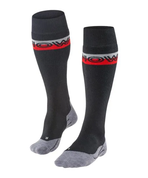 Men SK2 Intermediate Men Skiing Kneehigh Socks Black FALKE Ski Socks