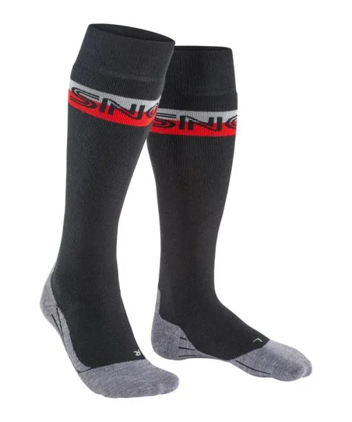 Men SK2 Intermediate Men Skiing Kneehigh Socks Black FALKE Ski Socks