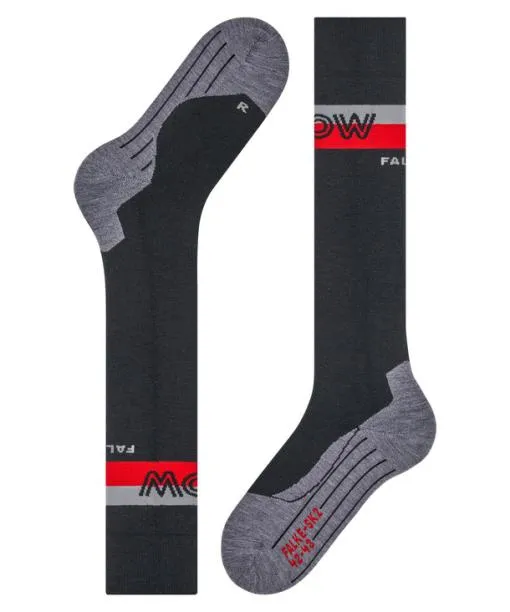 Men SK2 Intermediate Men Skiing Kneehigh Socks Black FALKE Ski Socks