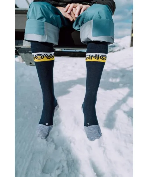 Men SK2 Intermediate Men Skiing Kneehigh Socks Black FALKE Ski Socks